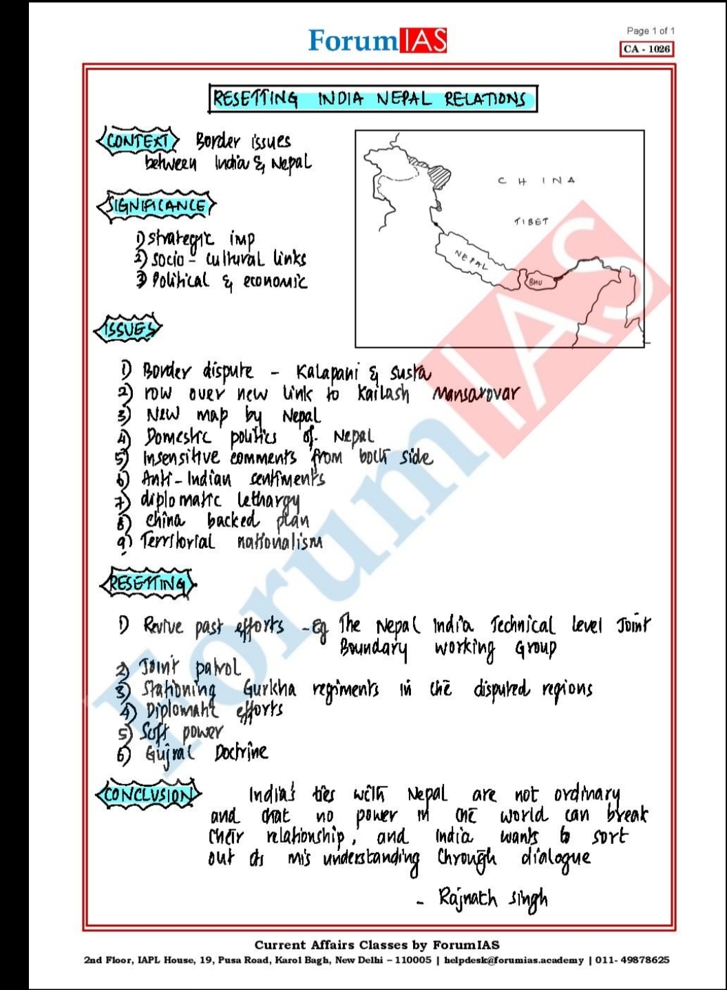 ForumIAS Current Affairs Topic Wise Mains 2020 By Dipin Sir UPSC 