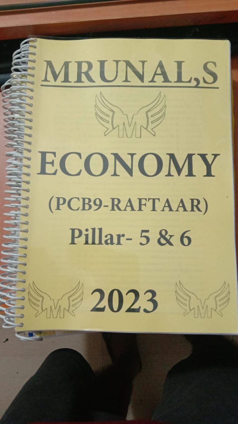 Mrunal’s Economy Notes (BatchPCB 9) 20232024 UPSC BOOK SHOP