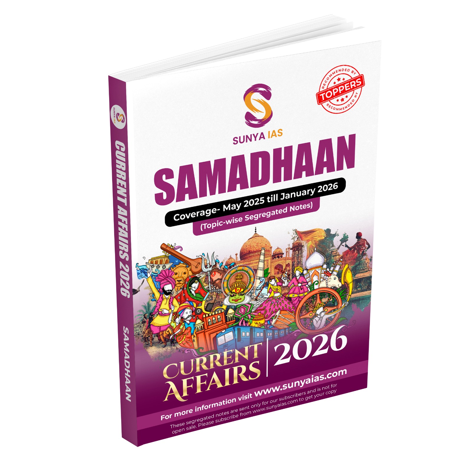 Sunya IAS Current affairs (Samadhaan) 2026(Original Book) May 2025 to January 2026