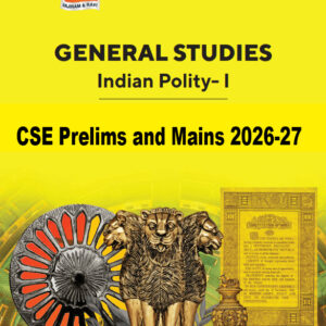 Vajiram & Ravi General Studies Indian Polity - I (GS) Yellow Book Prelims cum Mains Printed Study Material and Notes- 2026-27 English