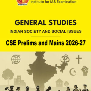 Vajiram & Ravi General Studies Indian Society & Social Issues (GS) Yellow Book Prelims cum Mains Printed Study Material and Notes- 2026-27 English